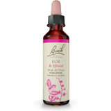 Bach Elm Be Efficient flower essence 20 mL dropper bottle