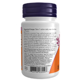 NOW Melatonin suggested usage take 1 tablet near bedtime warnings panel
