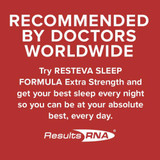 Resteva Sleep recommended by doctors worldwide red graphic