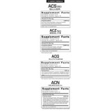 Supplement facts panels for ACS 200, ACZ Nano, ACG and ACN