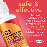 C3 Curcumin safe effective three curcuminoids black pepper extract graphic