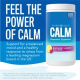 CALM Plus Calcium raspberry-lemon feel the power balanced mood stress graphic