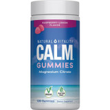 Natural Vitality CALM Gummies Magnesium Citrate Raspberry-Lemon 120 gummy bottle
