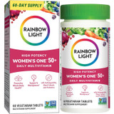 Rainbow Light High Potency Women's One 50+ Daily Multivitamin bottle and box