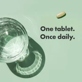 Men's One one tablet once daily green oval caplet graphic