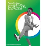 Man leaping, Super C power up immunity feel your best gentle Vitamin C graphic