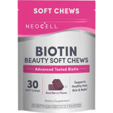 NeoCell Biotin Beauty acai berry soft chews 30 count pouch
