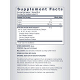 Multi Collagen supplement facts panel, 1 scoop serving