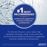 Pure Encapsulations healthcare professional recommendation badge over rippled water