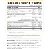 Active B-Complex supplement facts with recommendation