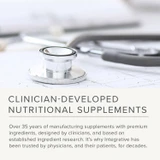 Stethoscope on a desk, clinician-developed supplements graphic