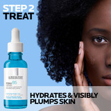 Step 2 Treat Hyalu B5 Serum hydrates and visibly plumps skin graphic