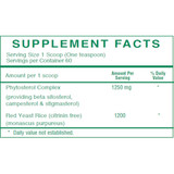 NaturLo Cholesterol supplement facts phytosterol complex red yeast rice panel
