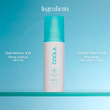 Recovery+ Mist ingredients graphic with hypochlorous acid and purified water and salt