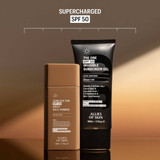 Sunless Tan SPF 50 with The One SPF 50 invisible sunscreen gel tube