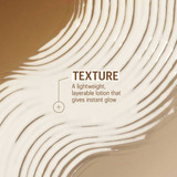 Swirl of lightweight lotion texture