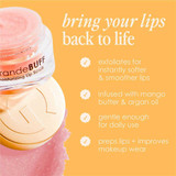 GrandeBUFF jar, bring your lips back to life benefits with mango butter and argan oil
