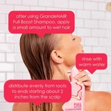 Full Boost Conditioner how to use apply rinse shower steps graphic