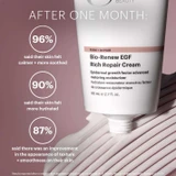 Bio-Renew EGF cream tube with after one month consumer results