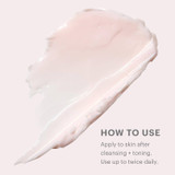 Swatch of Bio-Renew EGF cream with how to use directions