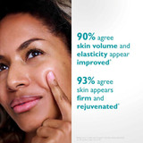 Model face 90 percent volume elasticity 93 percent firm rejuvenated graphic