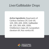 Professional Formulas Liver Gallbladder Drops - 59 Milliliters