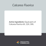 Professional Formulas Calcarea Fluorica - 59 Milliliters