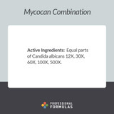 Mycocan Combination Candida albicans 12X to 500X dilutions ingredients