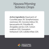 Professional Formulas Nausea/Morning Sickness - 59 Milliliters
