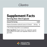 Professional Formulas Cilantro Caps - 90 Capsules