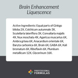 Professional Formulas Brain Enhancement Liquescence - 118 Milliliters