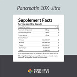 Professional Formulas Pancreatin 10X Ultra - 180 Capsules