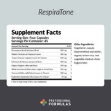 Professional Formulas RespiraTone - 180 Capsules
