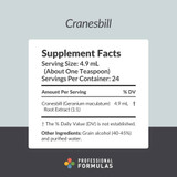 Professional Formulas Cranesbill (root)-Geranium maculatum - 250 Milliliters