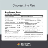 Glucosamine Plus supplement facts glucosamine turmeric boswellia panel