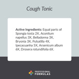 Professional Formulas Cough Tonic - 118 Milliliters