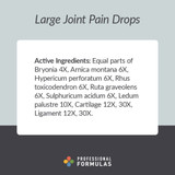 Large Joint Pain Drops active homeopathic Bryonia Arnica card
