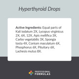 Professional Formulas Hyperthyroid Drops - 59 Milliliters