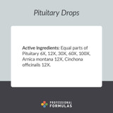 Pituitary Drops active dilutions pituitary Arnica ingredients card