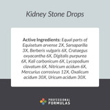 Professional Formulas Kidney Stone Drops - 59 Milliliters