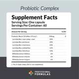 Professional Formulas Probiotic Complex - 60 Capsules