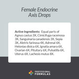 Professional Formulas Female Endocrine Axis Drops - 59 Milliliters