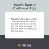 Professional Formulas Thyroid Thymus Parathyroid Drops - 59 Milliliters