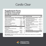 Professional Formulas Cardio Clear - 180 Capsules