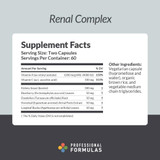 Professional Formulas Renal Complex - 60 Capsules