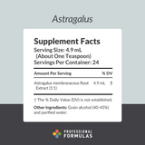 Professional Formulas Astragalus - 250 Milliliters
