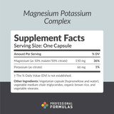 Professional Formulas Magnesium Potassium Complex - 90 Capsules