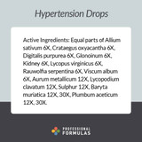 Professional Formulas Hypertension Drops - 59 Milliliters