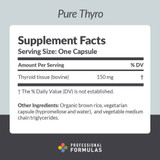 Professional Formulas Pure Thyro 150mg - 60 Capsules