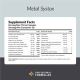 Professional Formulas Metal Systox(Detox) - 90 Capsules